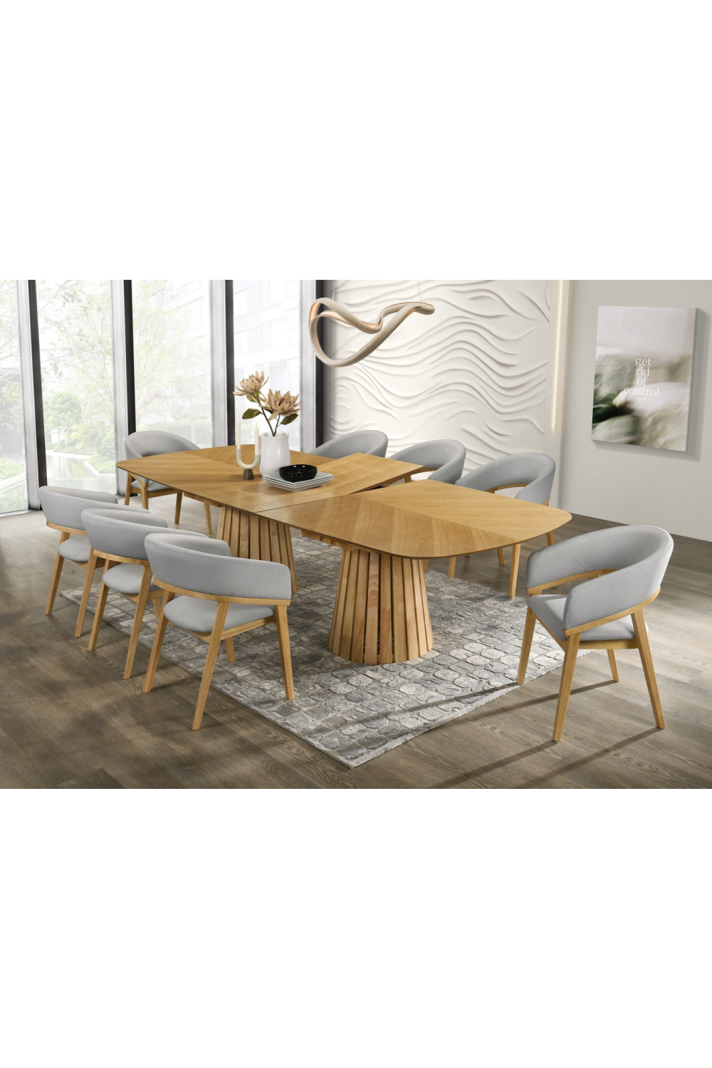 Solid Wood Curved Dining Chair | Oroa.com
