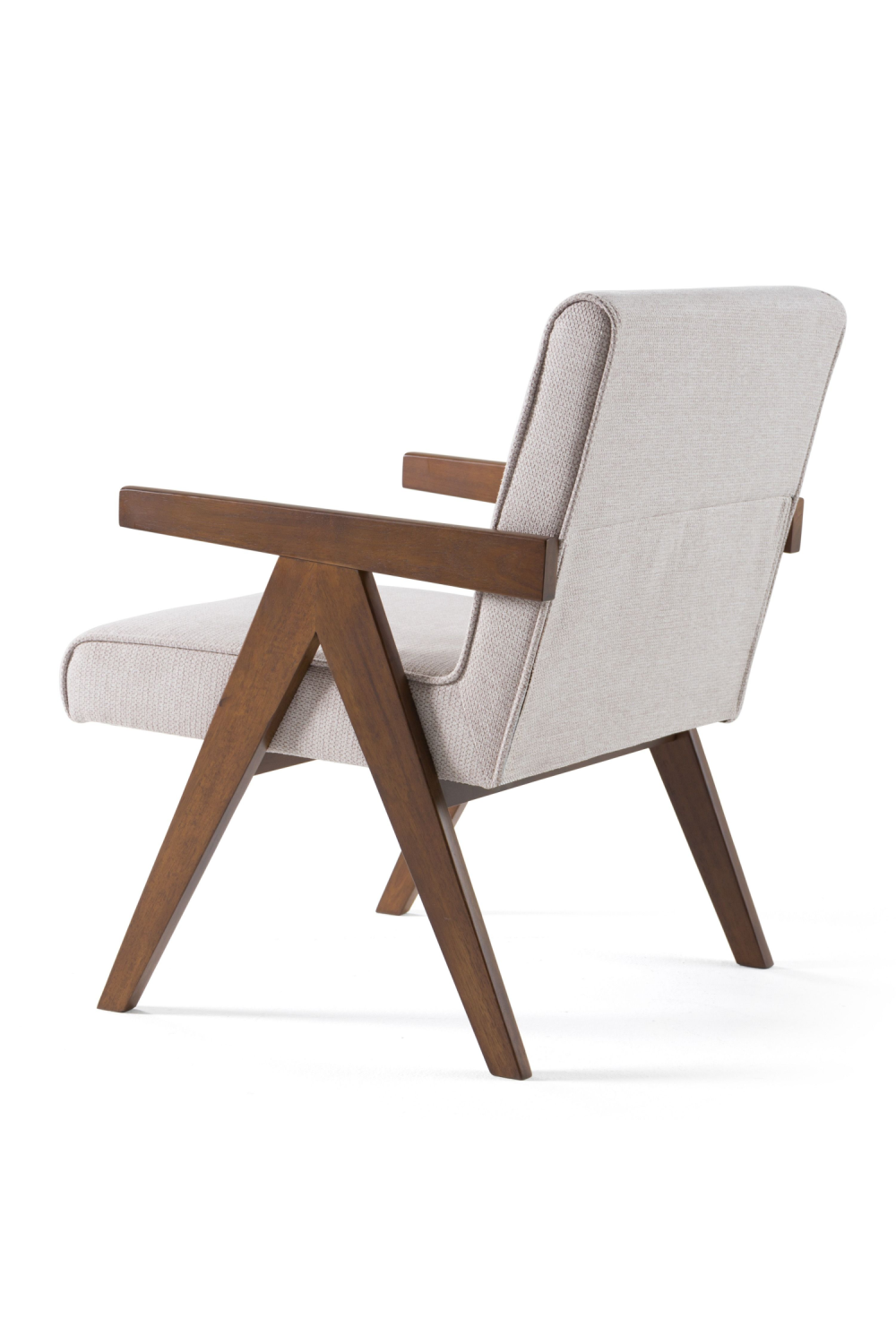 Walnut V-Leg Accent Chairs (2) | OROA Modern Joseline | Oroa.com