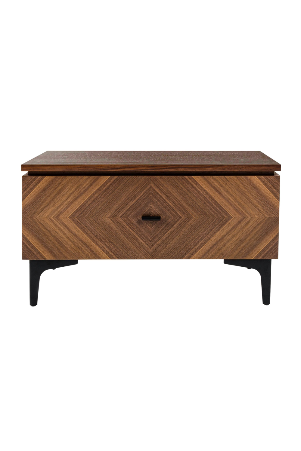1-Drawer Walnut Veneer Nightstand | OROA Modern Paula | Oroa.com