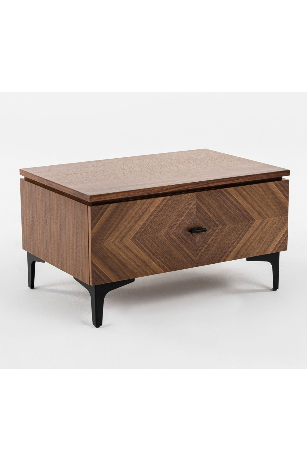1-Drawer Walnut Veneer Nightstand | OROA Modern Paula | Oroa.com