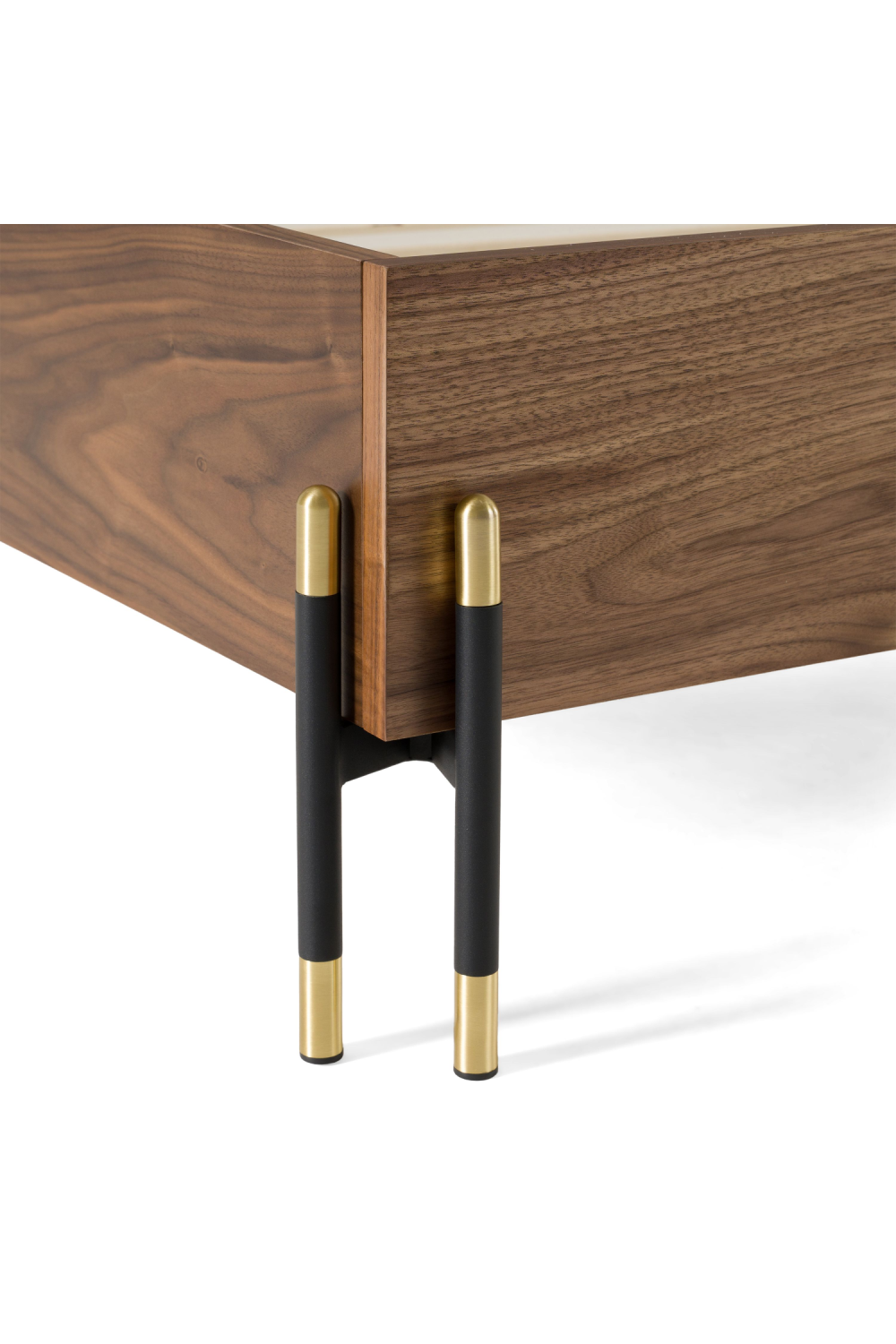 Gray Channeled Headboard Bed | OROA Modern Metcalf | Oroa.com