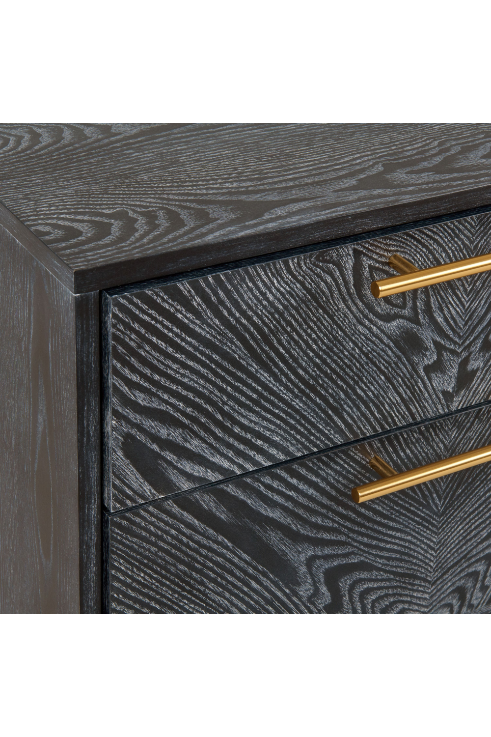 Gray Ash 2-Drawer Nightstand | Oroa.com