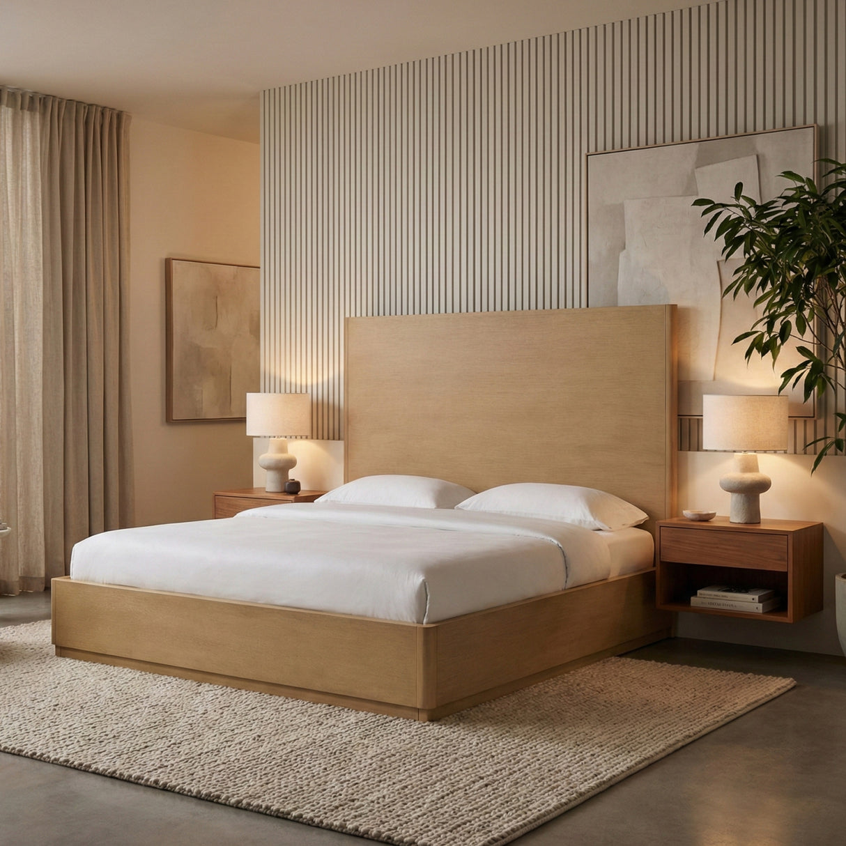 Natural Oak Bed | Oroa.com