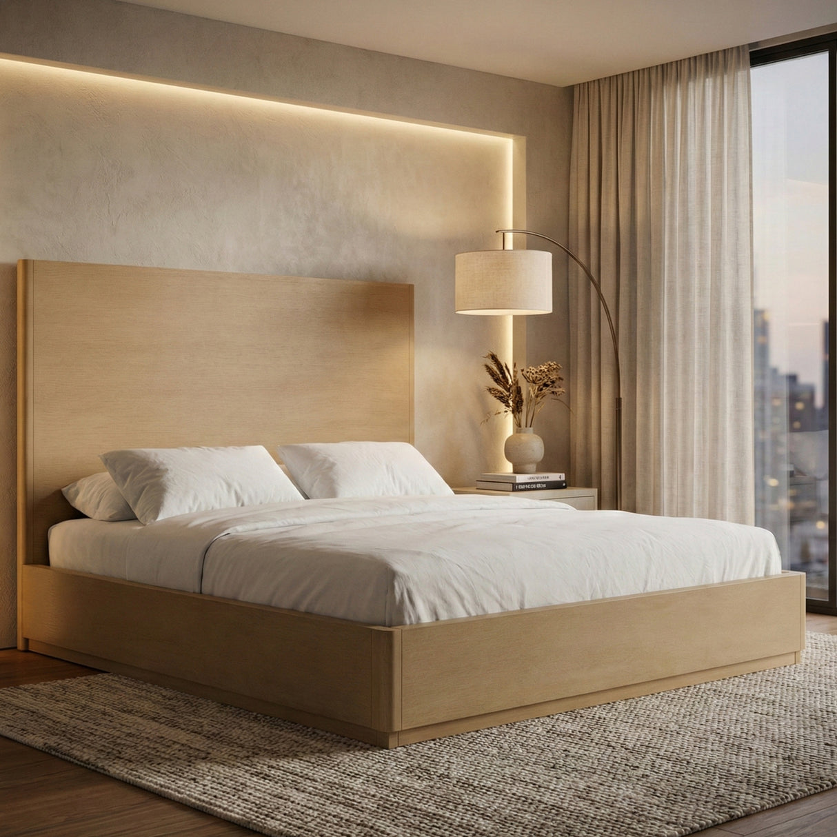 Natural Oak Bed | Oroa.com