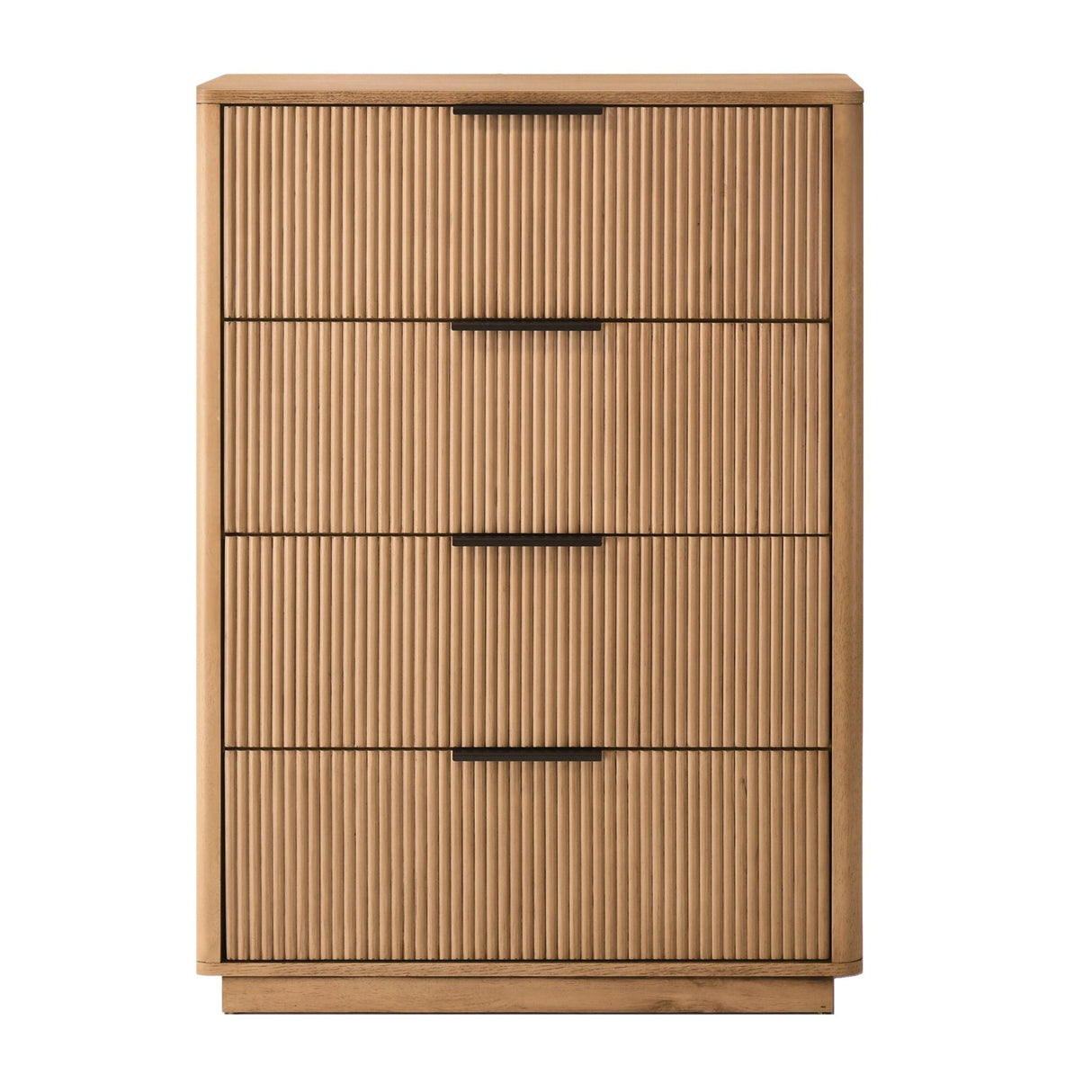 Reeded Wood 4-Drawer Chest | Oroa.com