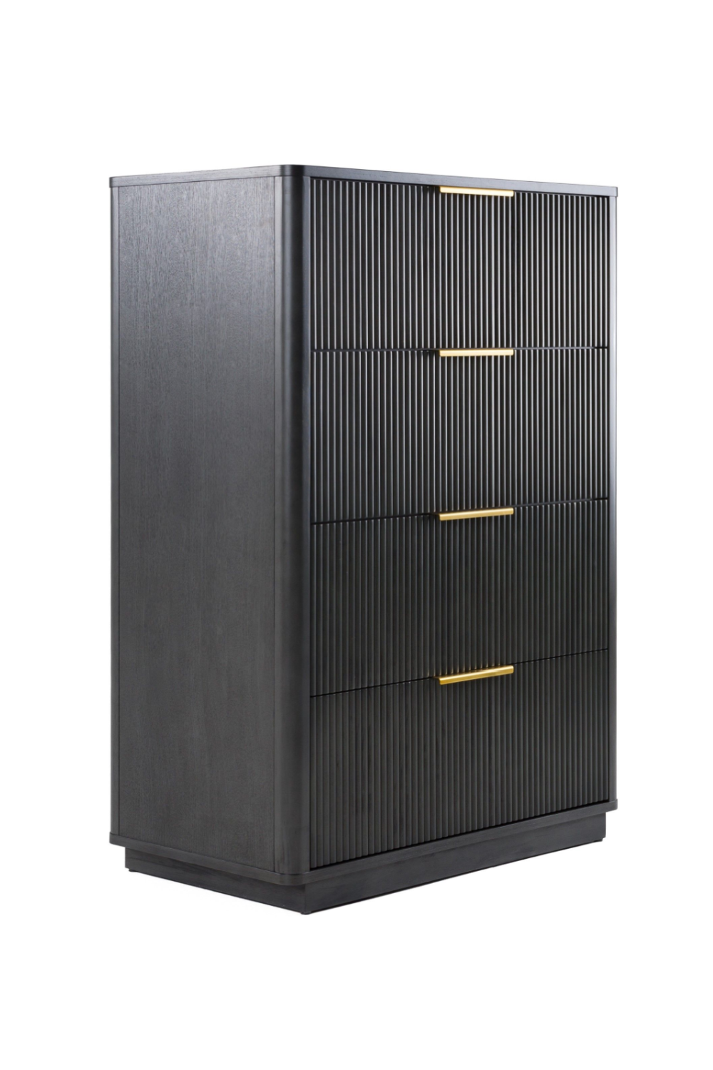 Reeded Wood 4-Drawer Chest | OROA Modern Santa Monica | Oroa.com