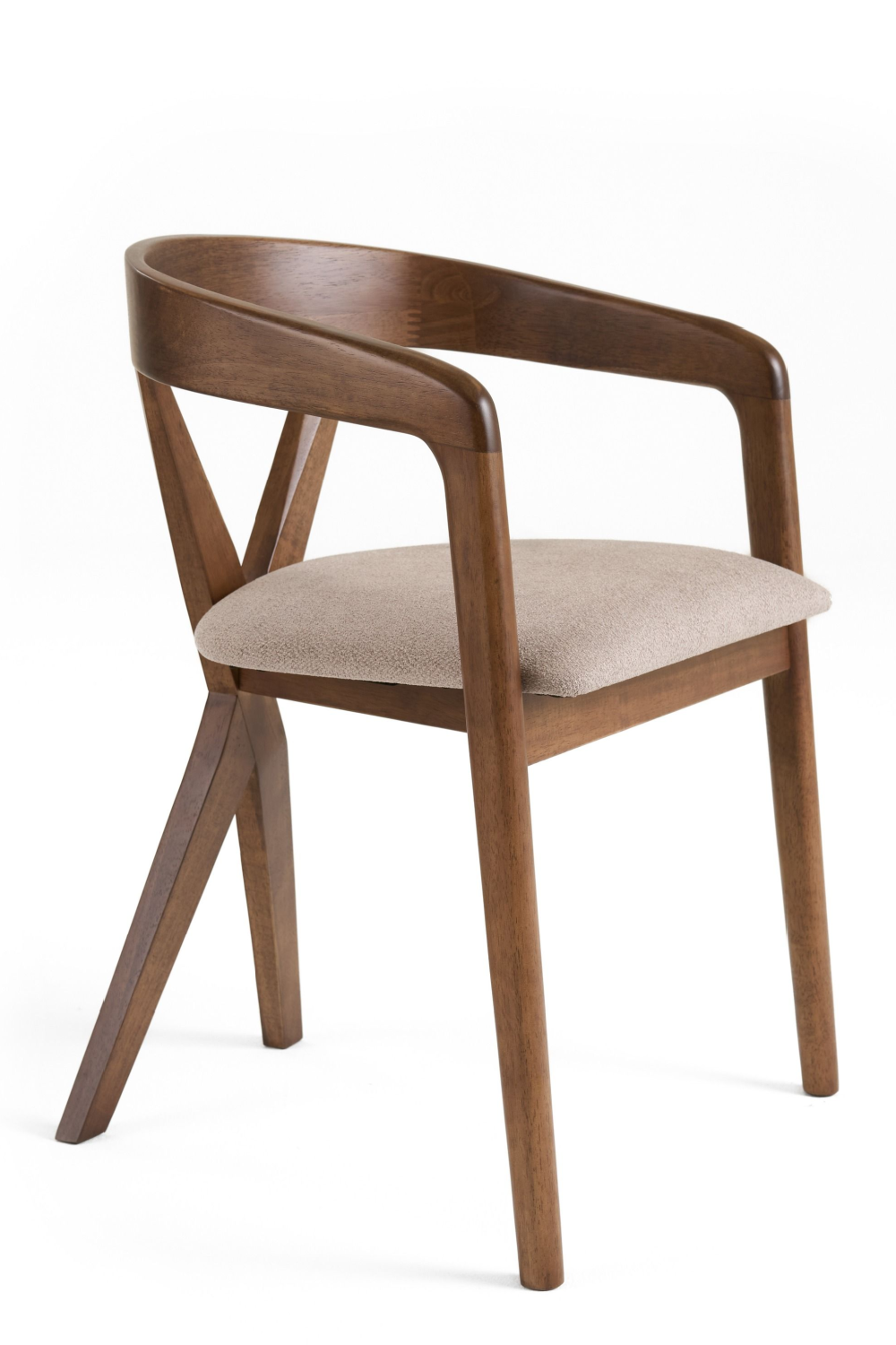 Cross-Back Wooden Dining Chair | OROA Modern Weiss | Oroa.com