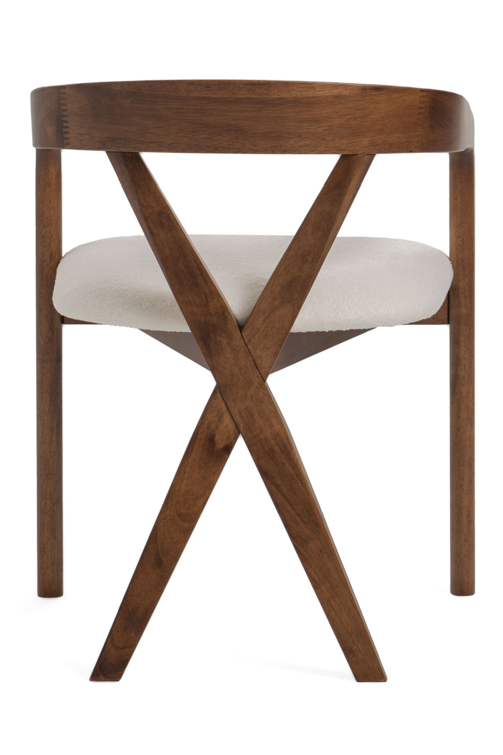 Cross-Back Wooden Dining Chair | OROA Modern Weiss