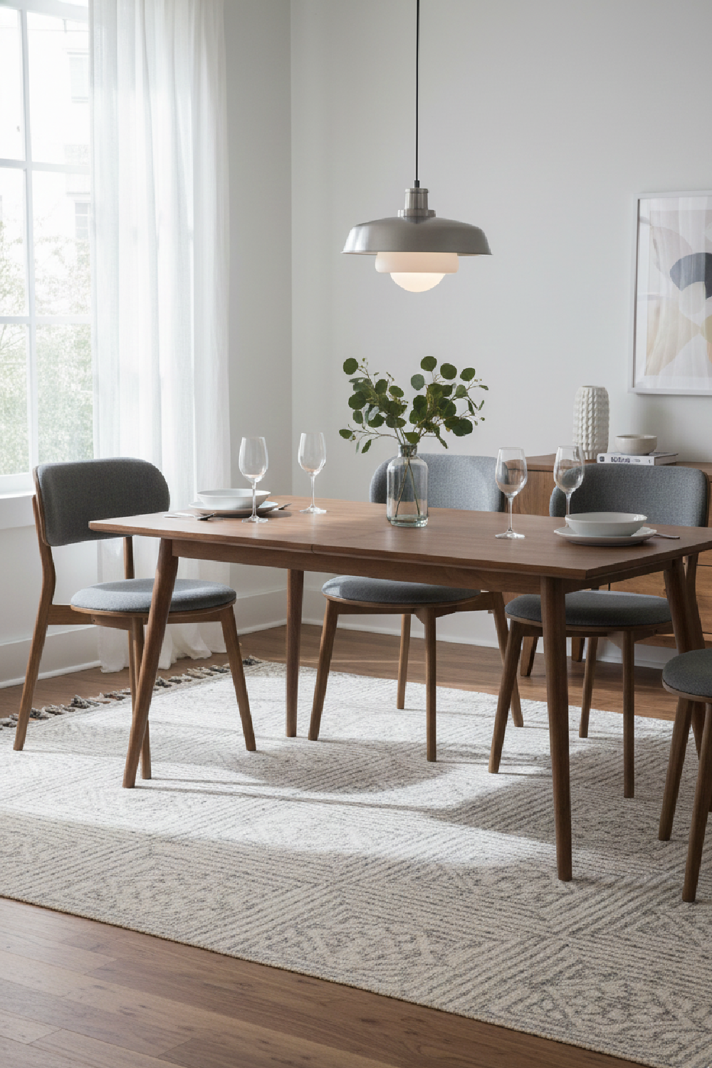Gray Padded Dining Chairs (2) | Oroa.com