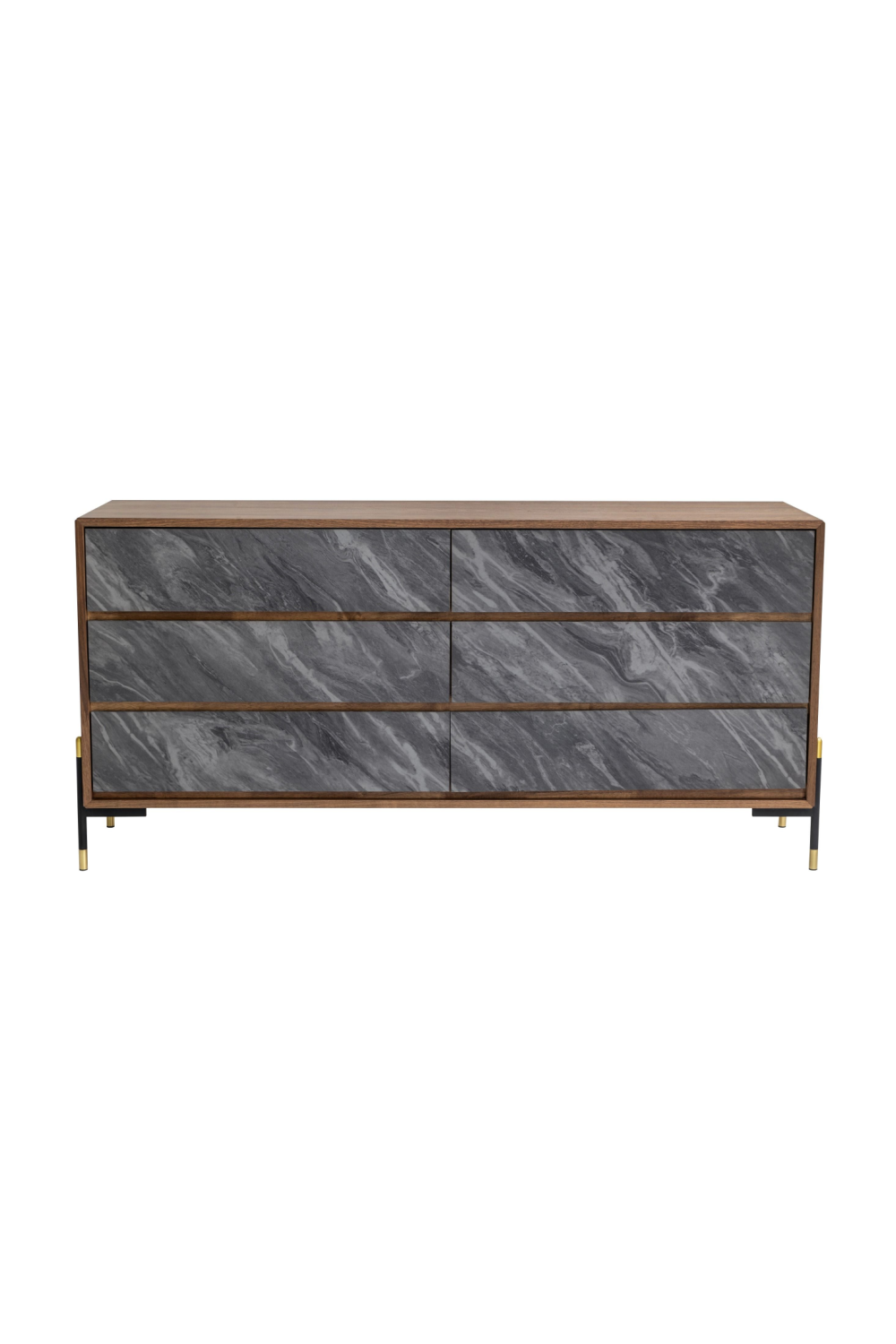 Volcanic Slate 6-Drawer Dresser | OROA Modern Metcalf | Oroa.com