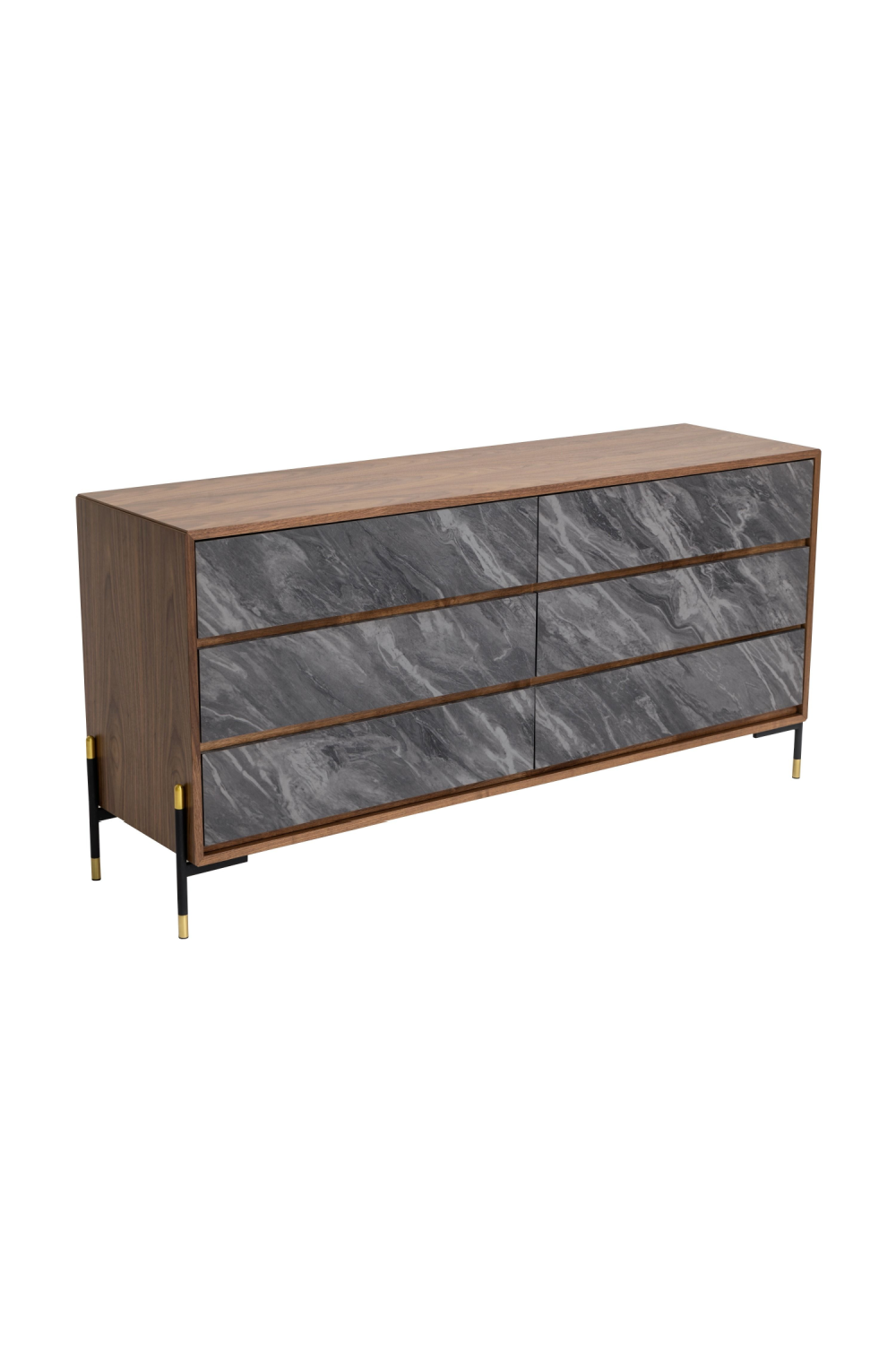 Volcanic Slate 6-Drawer Dresser | Oroa.com