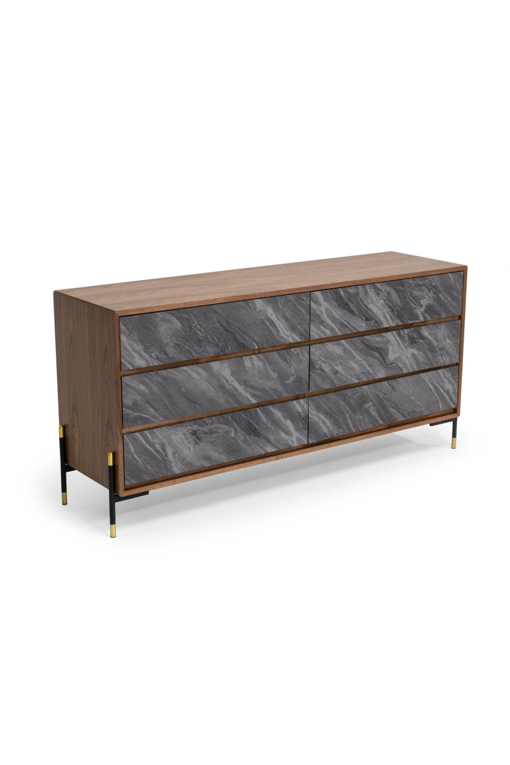 Volcanic Slate 6-Drawer Dresser | Oroa.com