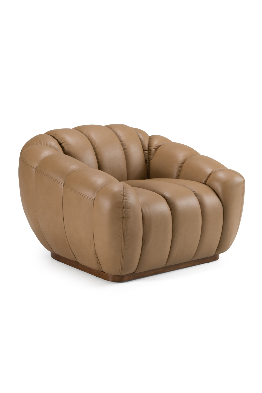 Tan Leather Lounge Chair | OROA Modern Ekwok | Oroa.com