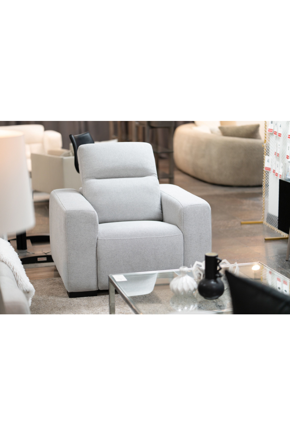 Gray Electric Recliner Chair | OROA Modern Bode | Oroa.com