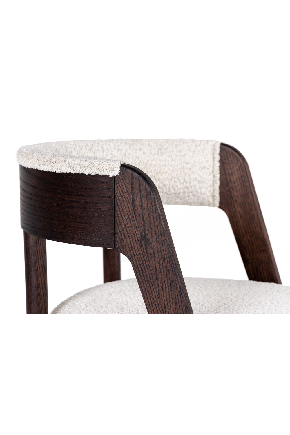 Rounded-Back Walnut Dining Chairs (2) | Oroa.com