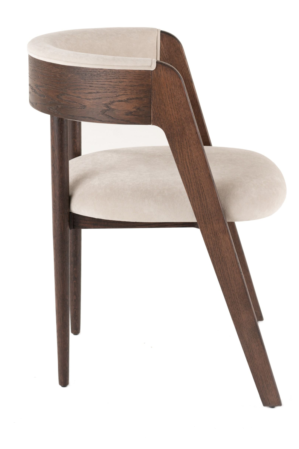 Rounded-Back Walnut Dining Chairs (2) | OROA Modern Vegas | Oroa.com