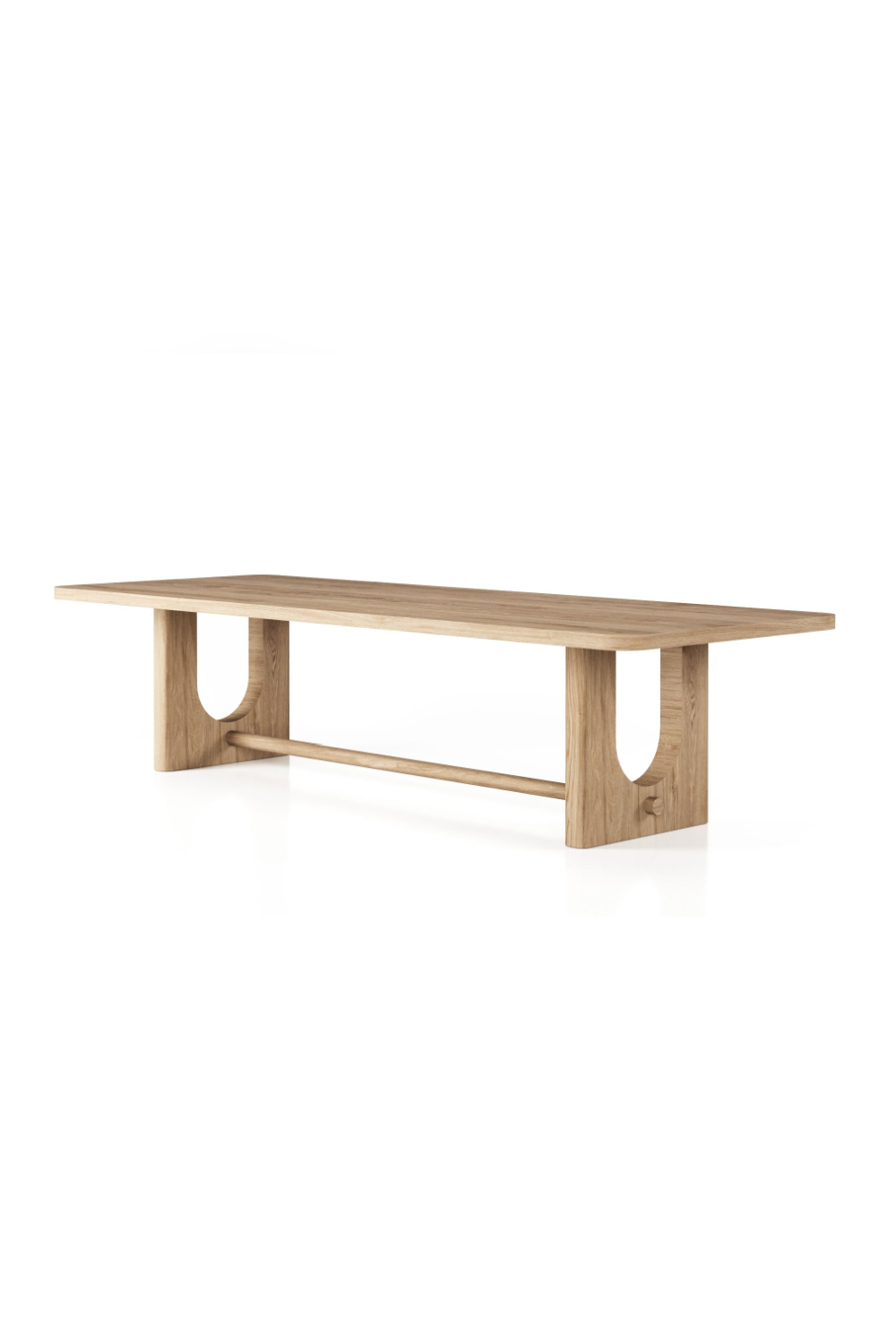 Trestle Base Oak Dining Table | Oroa.com