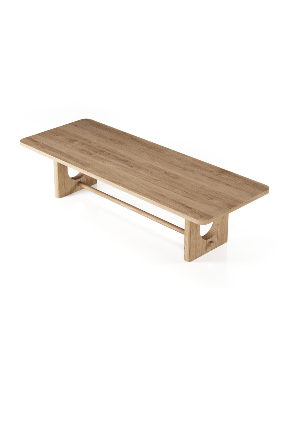 Trestle Base Oak Dining Table | Oroa.com