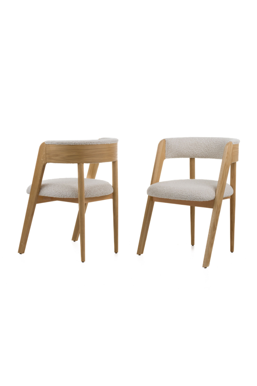 Rounded-Back Walnut Dining Chairs (2) | OROA Modern Vegas | Oroa.com