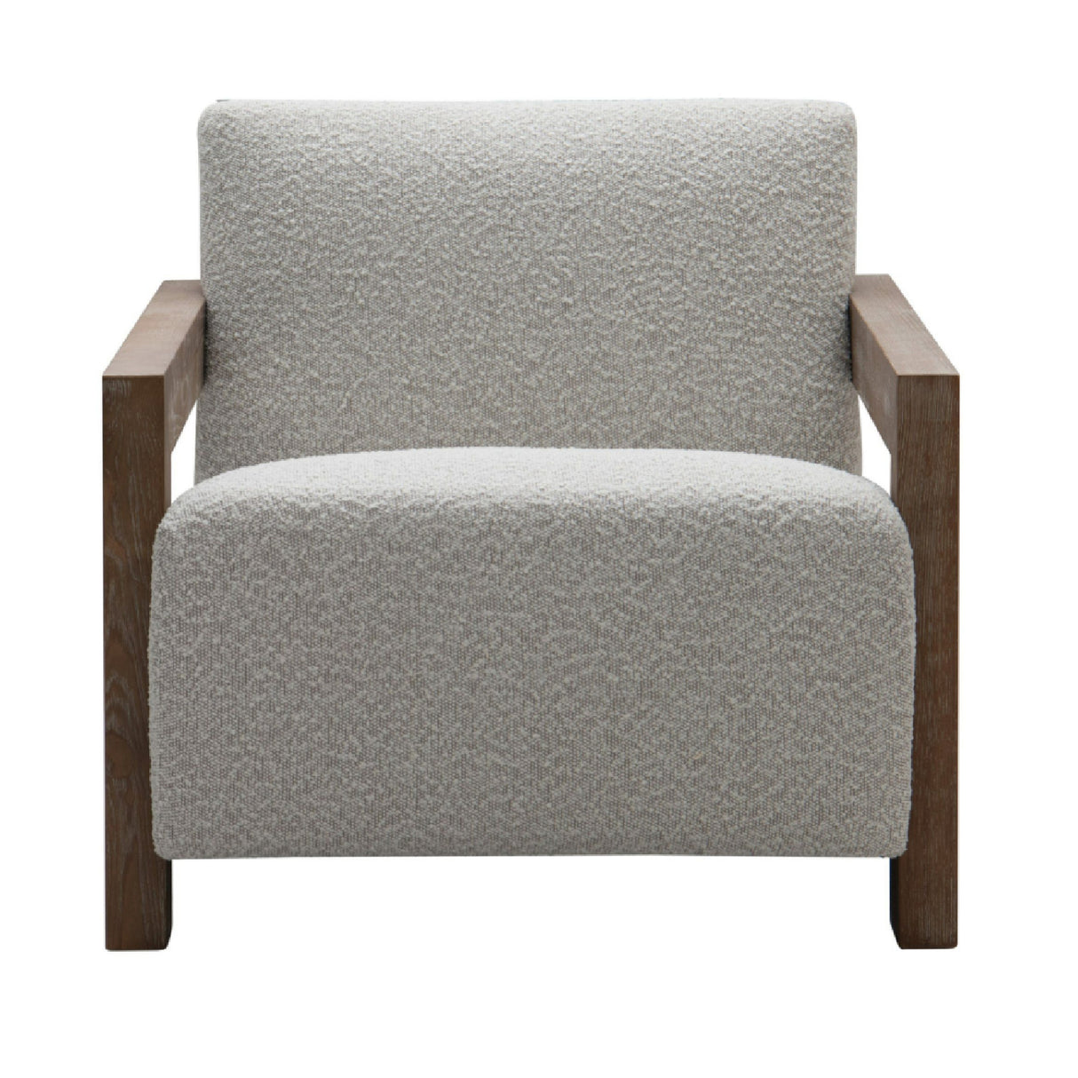 Oak-Framed Upholstered Lounge Chair | Oroa.com