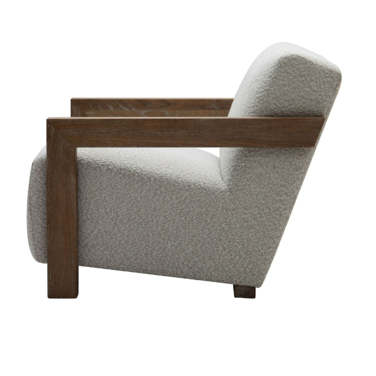 Oak-Framed Upholstered Lounge Chair | Oroa.com