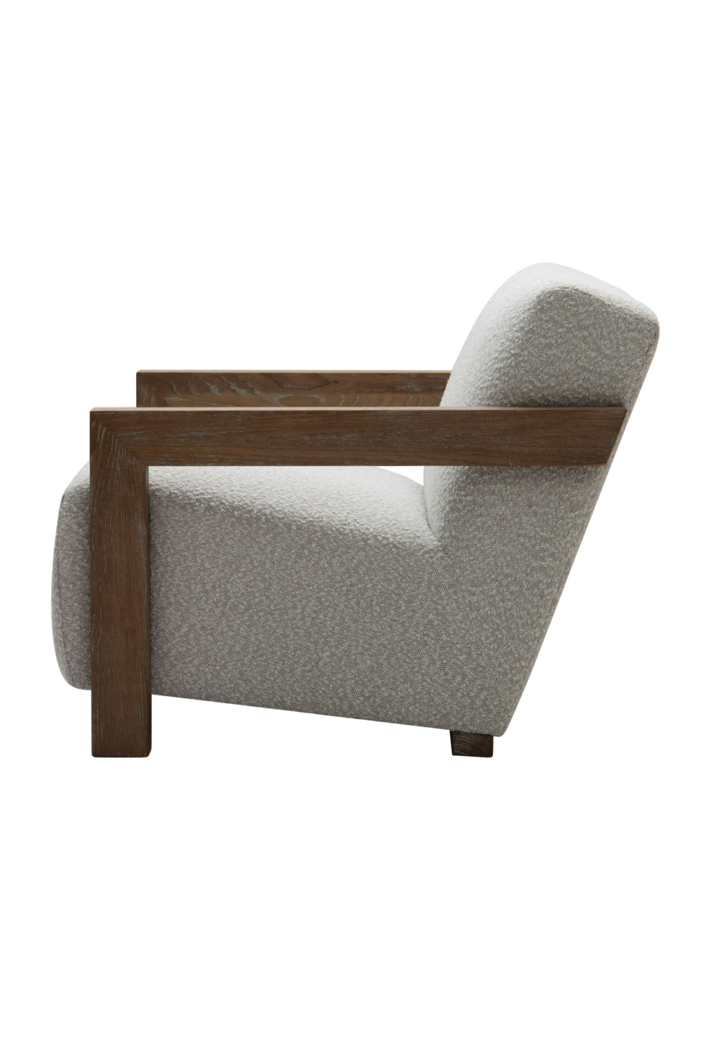Oak-Framed Upholstered Lounge Chair | OROA Modern Rosen