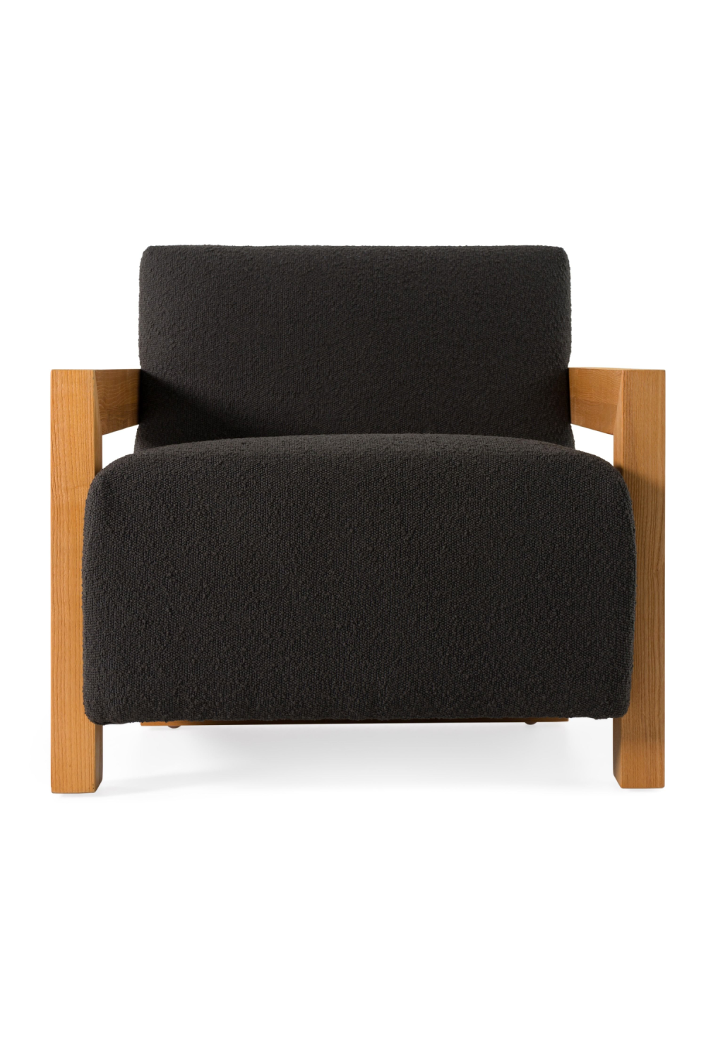 Oak-Framed Upholstered Lounge Chair | Oroa.com