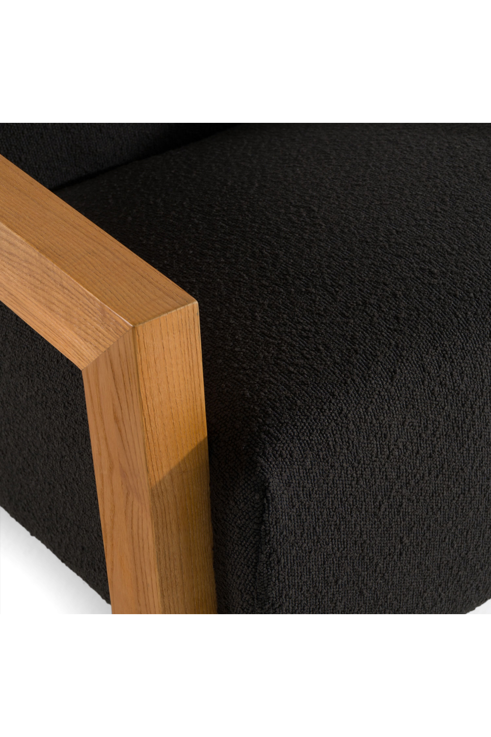 Oak-Framed Upholstered Lounge Chair | OROA Modern Rosen