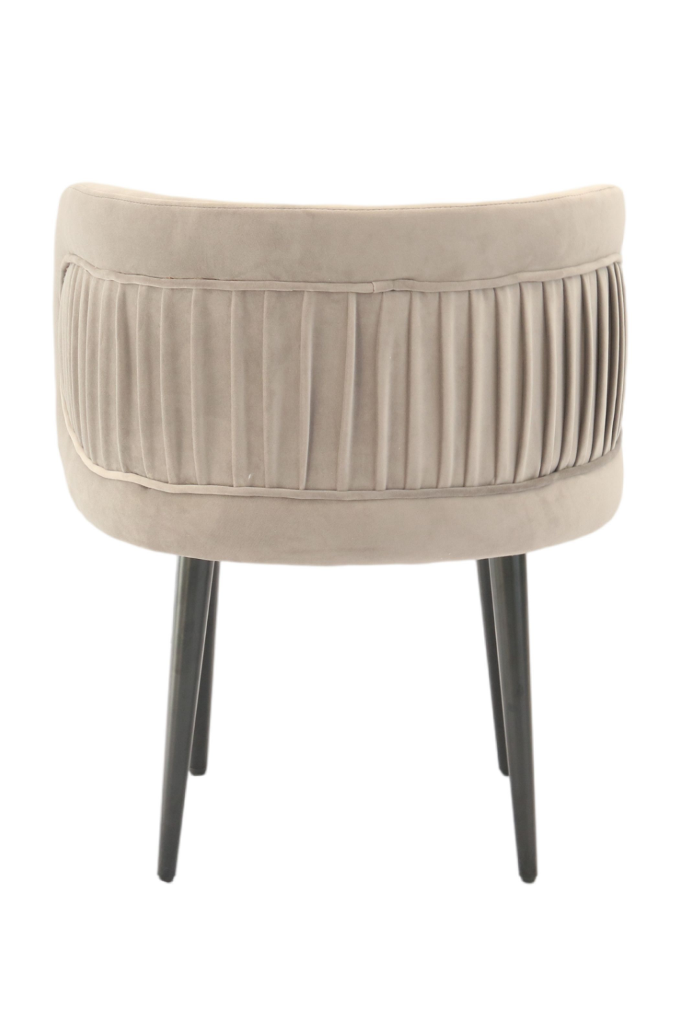 Gray Velvet Pleated-Back Accent Chair | OROA Modern | Oroa.com