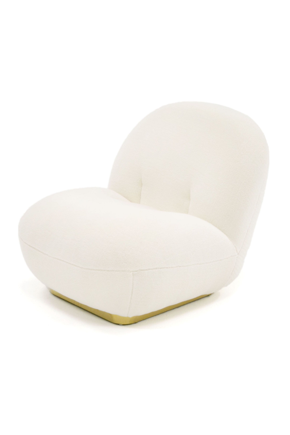White Sherpa Accent Chair | OROA Modern Crestone | Oroa.com
