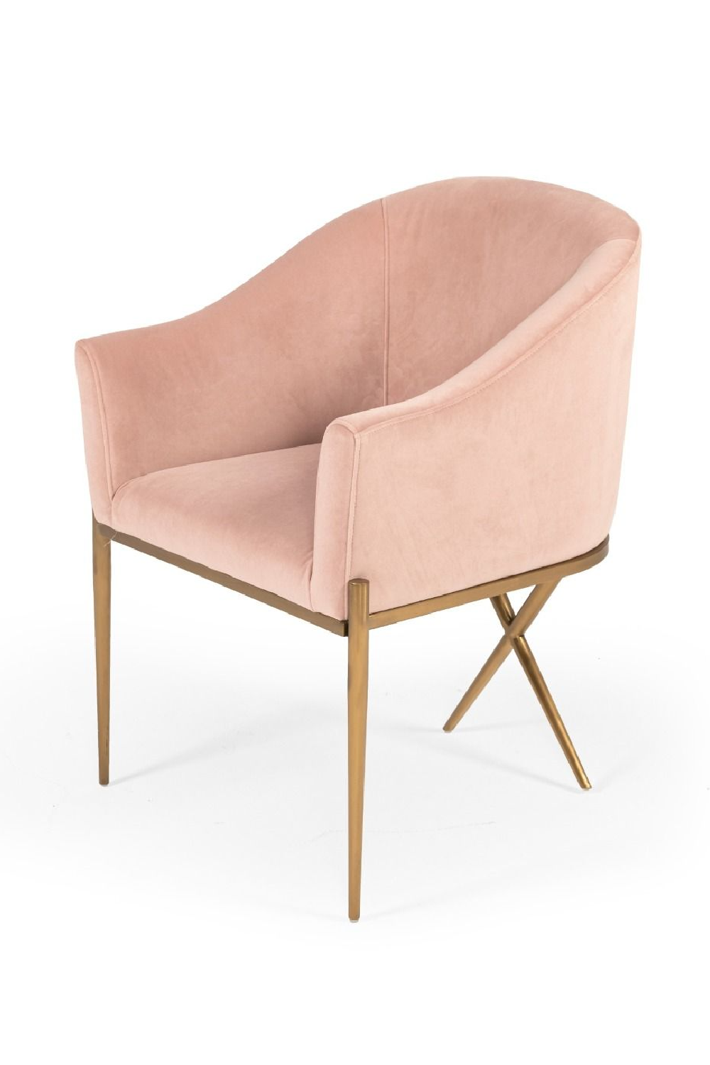 Pink Velvet Accent Chair | OROA Modern Mancos | Oroa.com