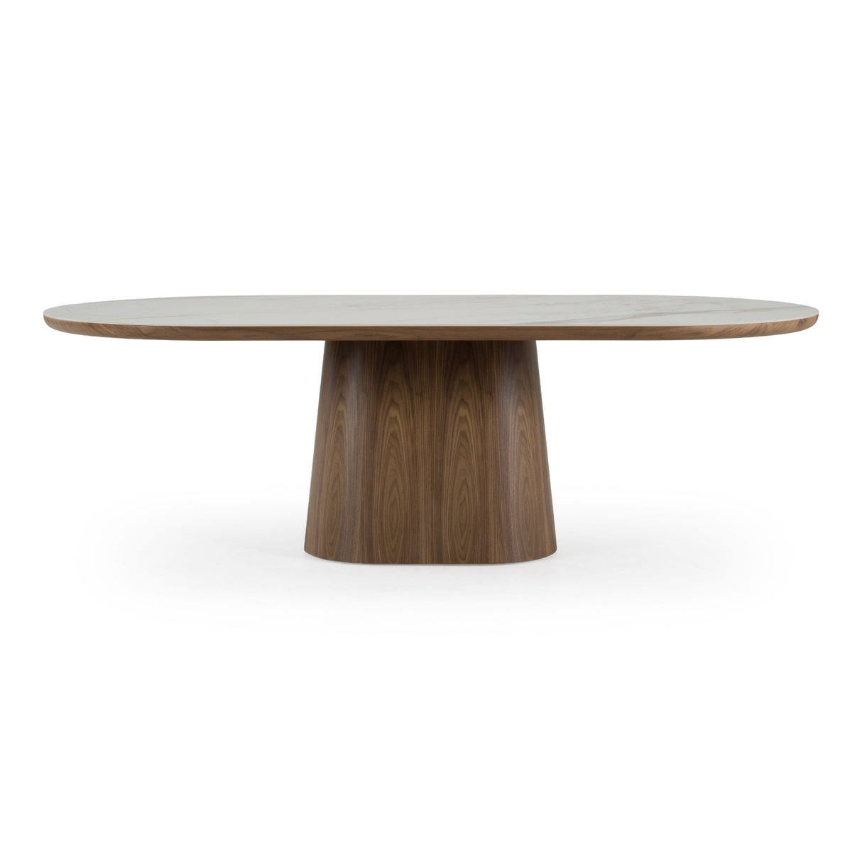 Modern European furniture - Oval White Ceramic Dining Table - www.oroa.com | Oroa.com