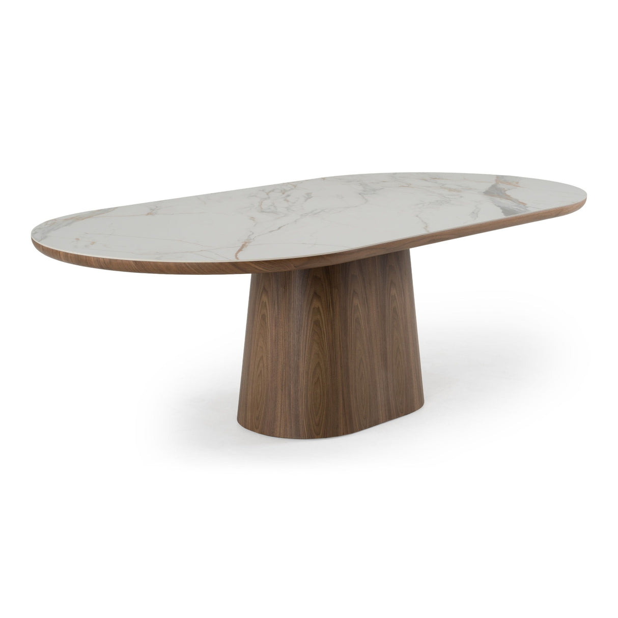 Modern European furniture - Oval White Ceramic Dining Table - www.oroa.com | Oroa.com