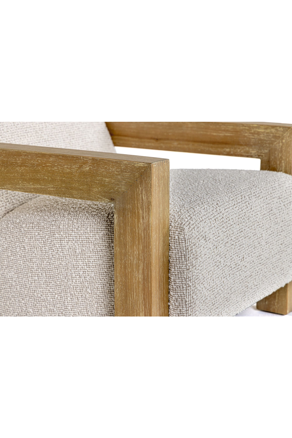 Wood-Framed Beige Accent Chair | OROA Modern Dalhart | Oroa.com