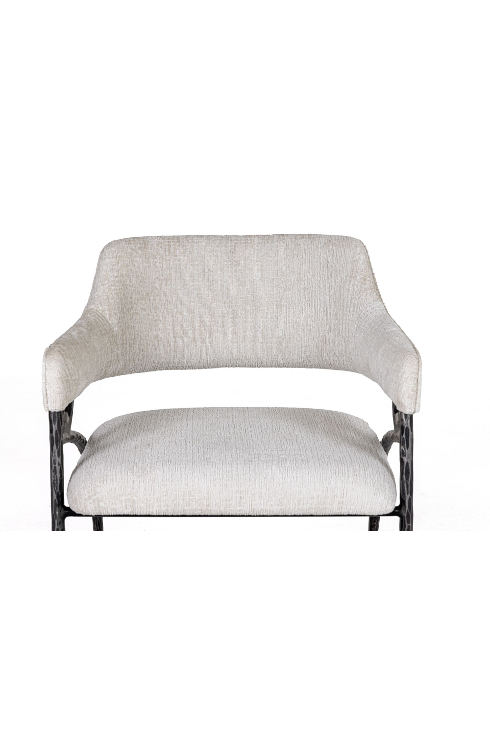 Forged Metal White Accent Chair | OROA Modern Ector | Oroa.com