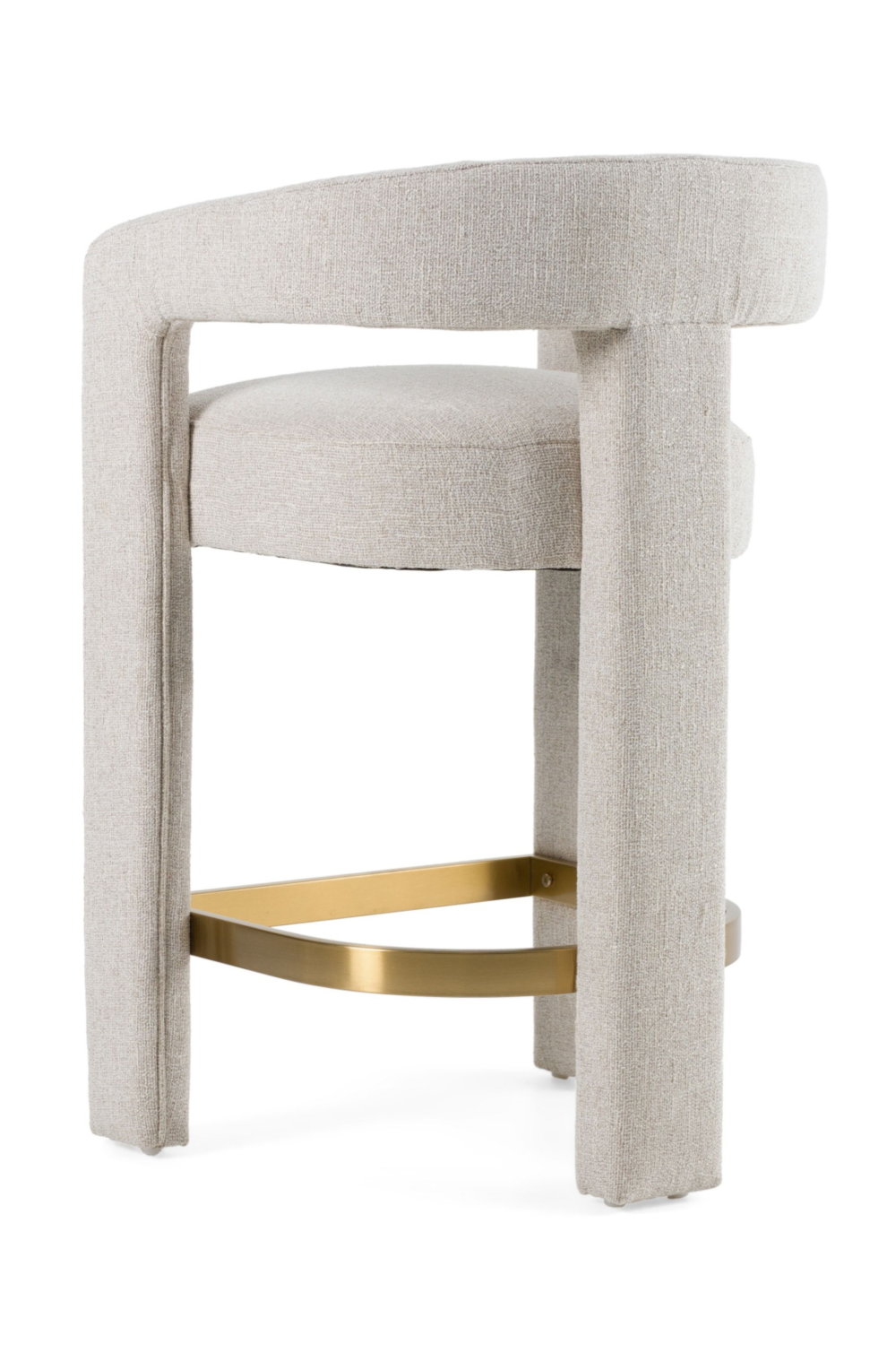 Beige Curved Counter Chair | OROA Modern Adam | Oroa.com