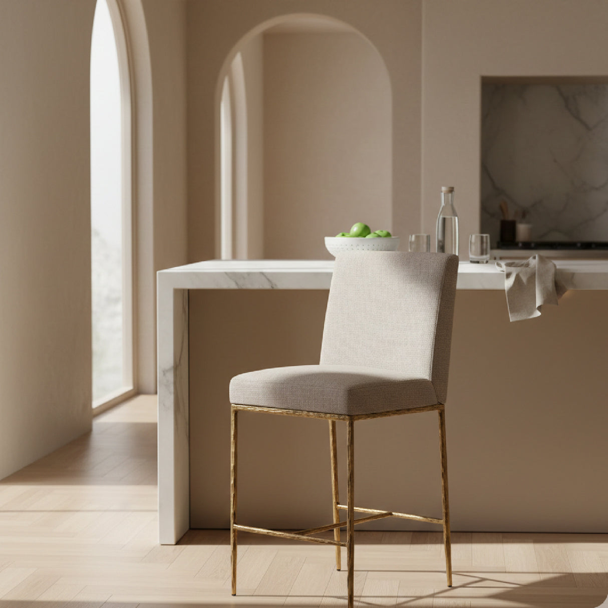 Linen Counter Chair | Oroa.com