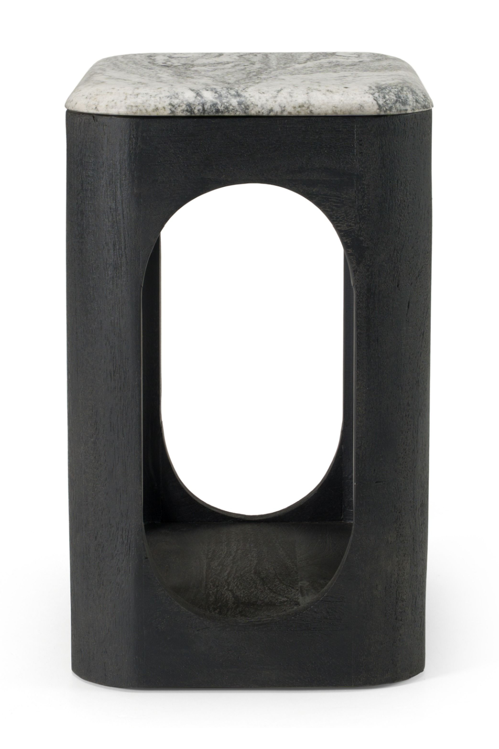 White Granite End Table | OROA Modern Marco | Oroa.com