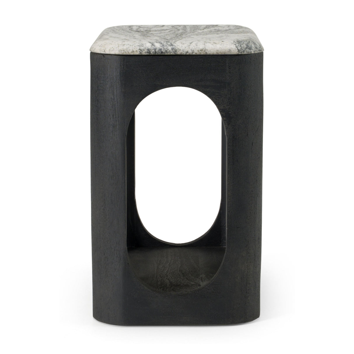 White Granite End Table | Oroa.com