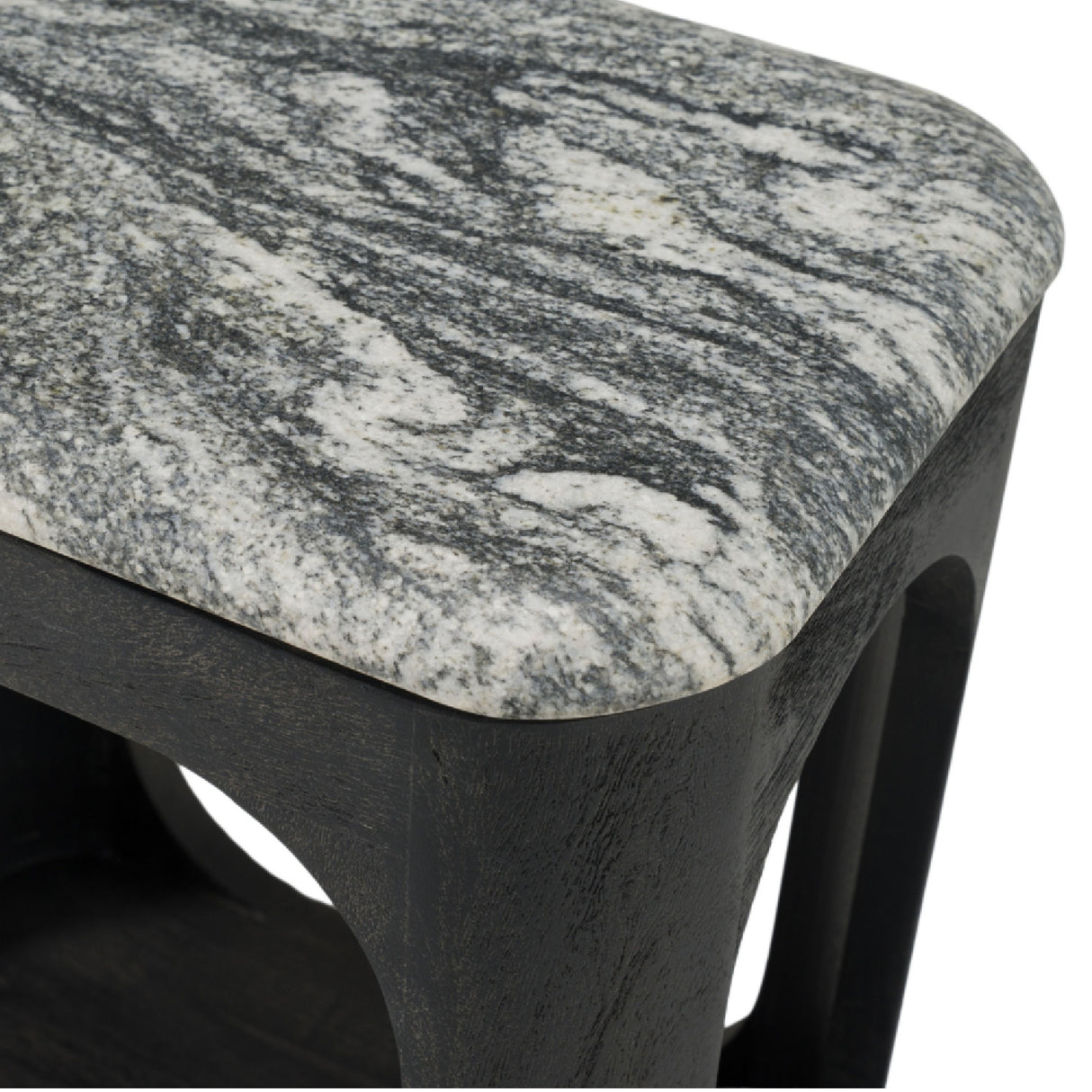 White Granite End Table | Oroa.com