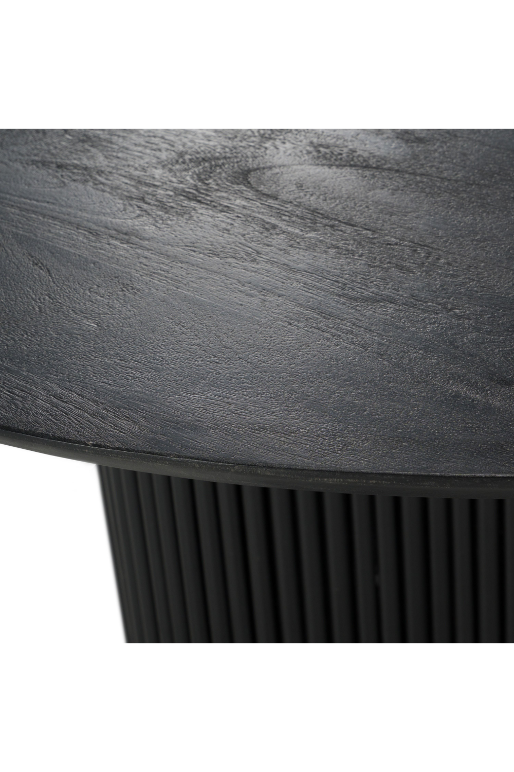 Black Wood Round Dining Table | OROA Modern Myra | Oroa.com
