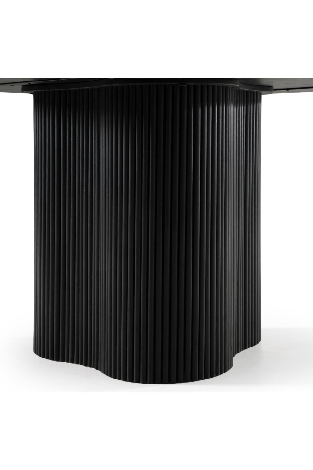 Black Wood Round Dining Table | OROA Modern Myra | Oroa.com