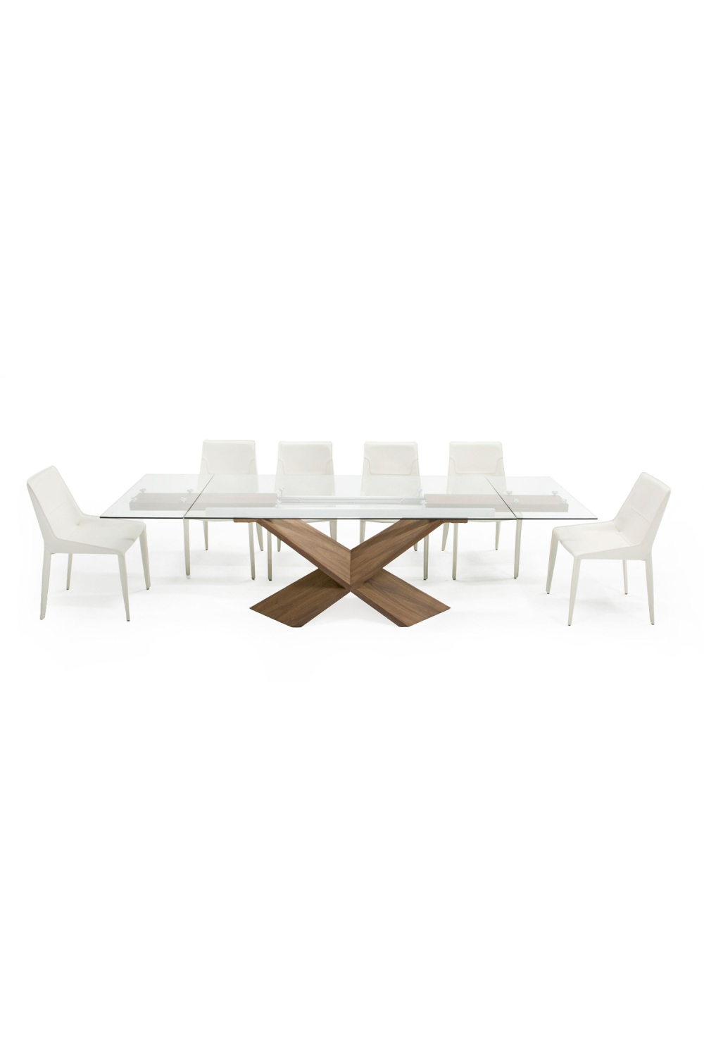 Extendable Glass Dining Table | OROA Modern Scott | Oroa.com