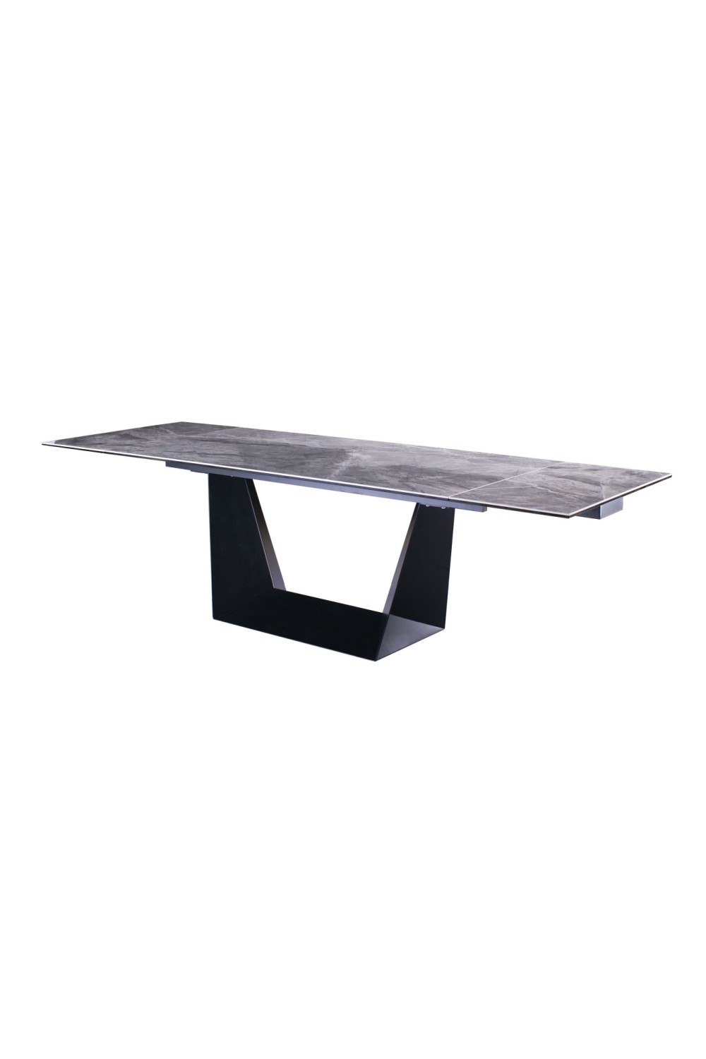 Gray Ceramic Extendable Dining Table | OROA Modern Baldwin | Oroa.com
