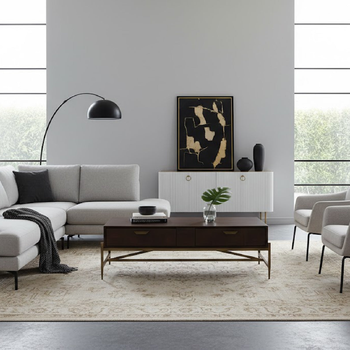 Acacia 2-Drawer Coffee Table | Oroa.com