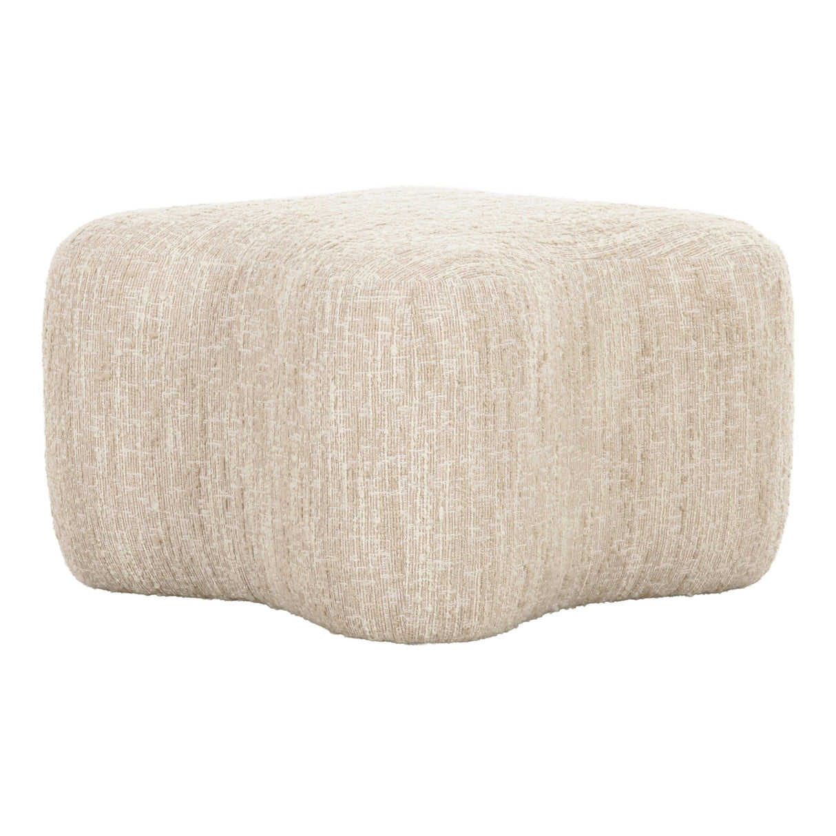 Beige Curved Ottoman | Oroa.com