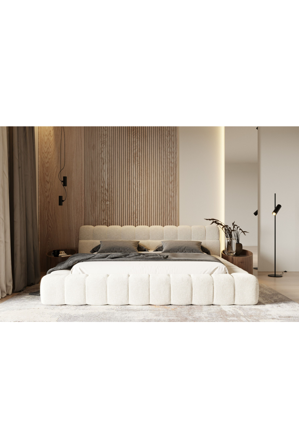 Tufted Queen Bed | OROA Modern Tyree | Oroa.com