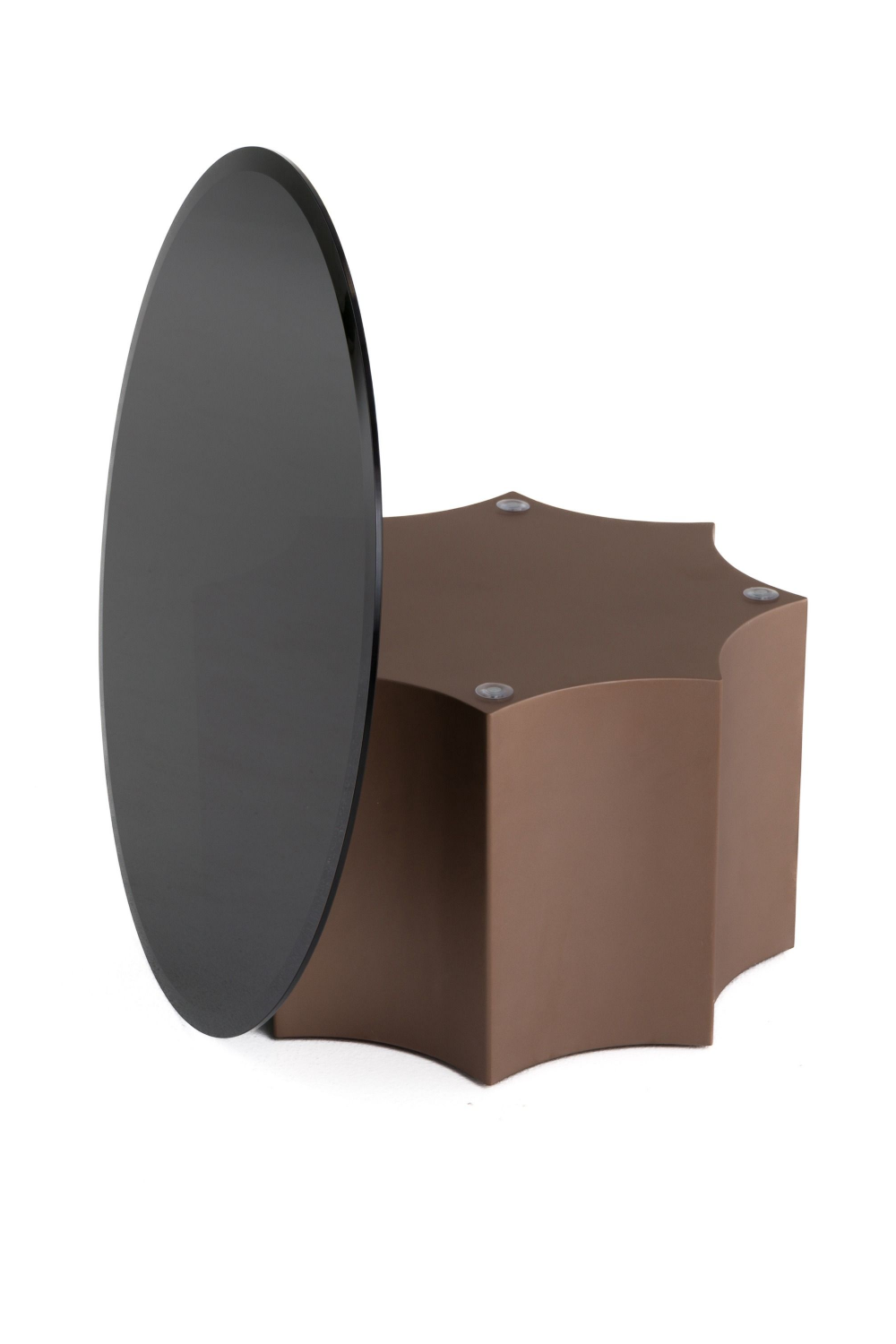 Black Mirror Round Coffee Table | Oroa.com