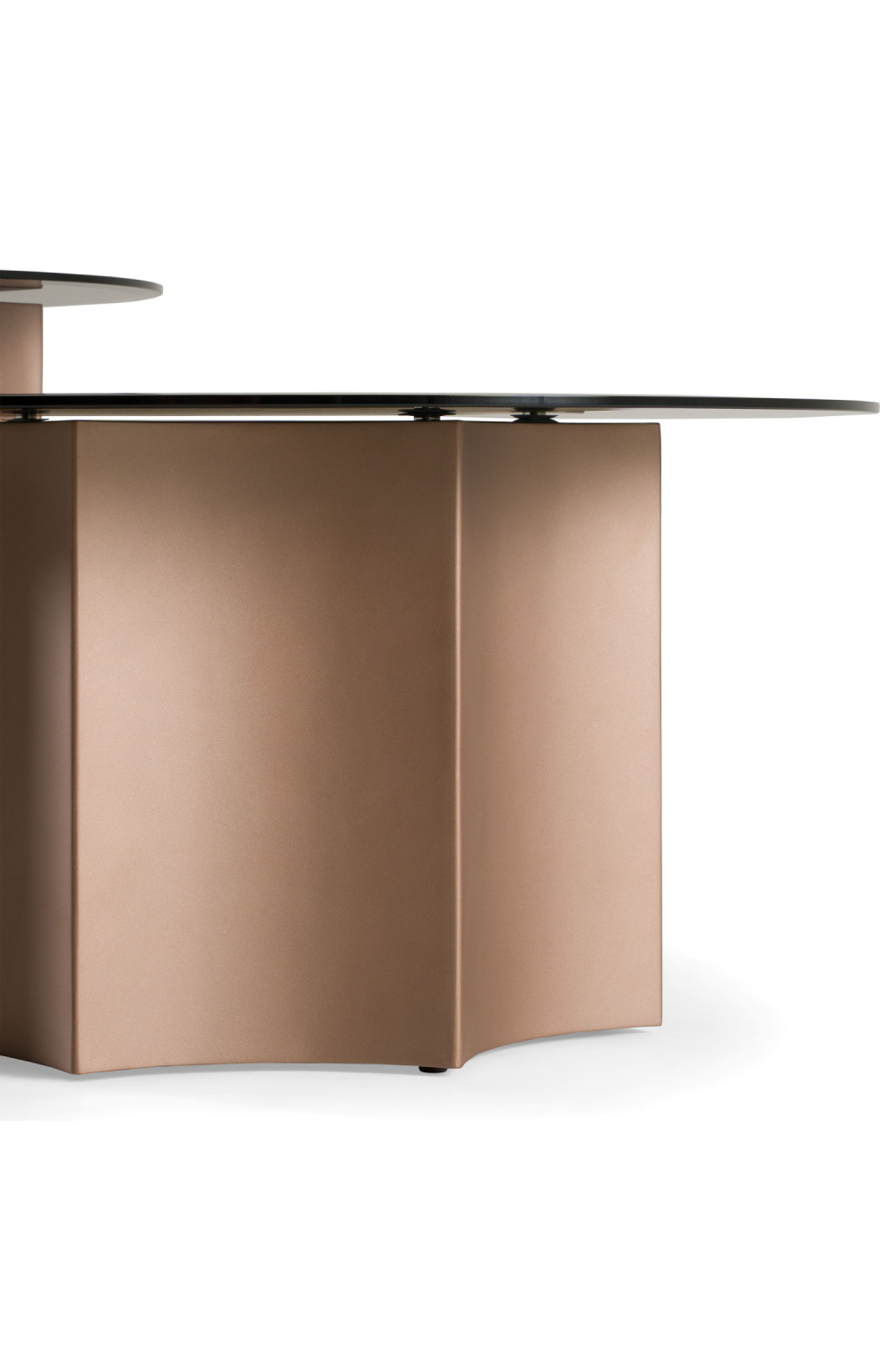 Black Glass Nesting Coffee Tables (2) | OROA Modern | Oroa.com