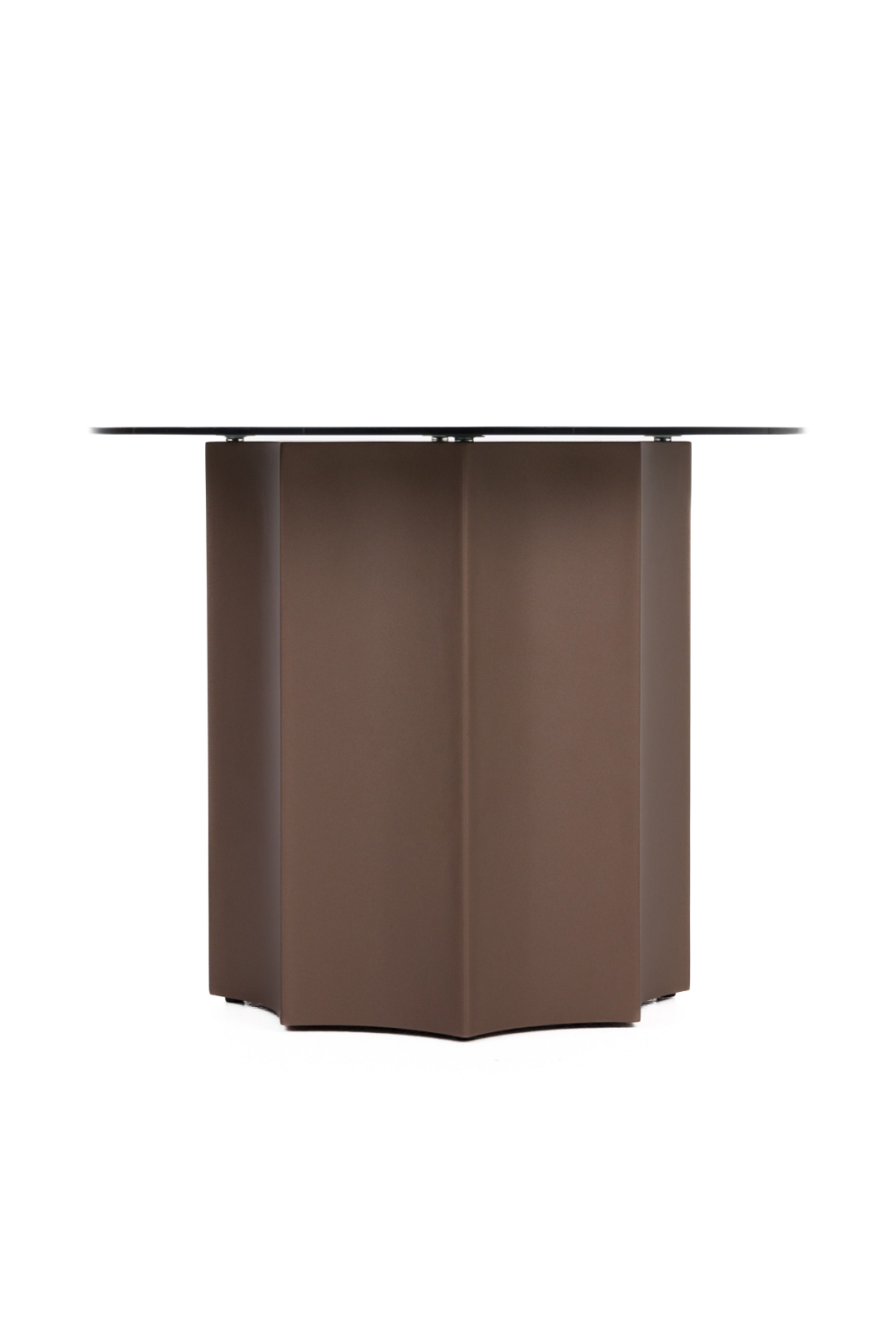 Black Mirror Round End Table | OROA Modern Ingram | Oroa.com
